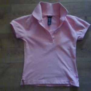 American Eagle Outfitters pink collar shirt